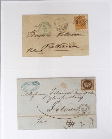1849-1900, Collection de 61 lettres classiques et Sage,