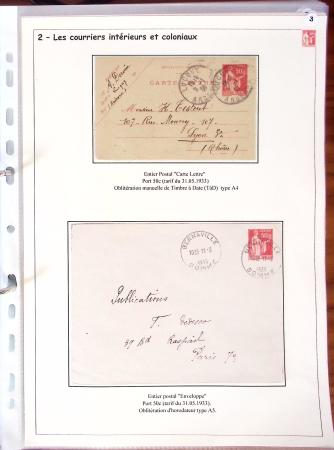 1932-1941, Superbe collection d'exposition sur les timbres