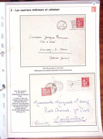 1932-1941, Superbe collection d'exposition sur les timbres