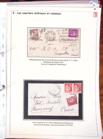 1932-1941, Superbe collection d'exposition sur les timbres