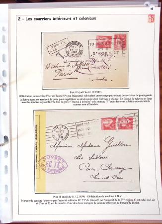 1932-1941, Superbe collection d'exposition sur les timbres