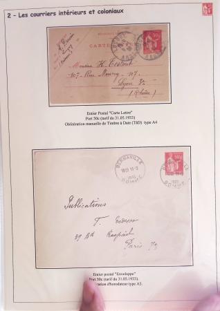 1932-1941, Superbe collection d'exposition sur les timbres