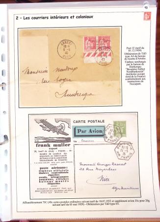 1932-1941, Superbe collection d'exposition sur les timbres