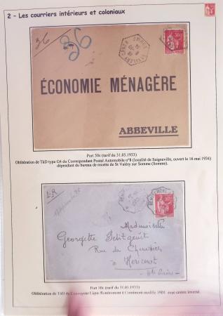 1932-1941, Superbe collection d'exposition sur les timbres