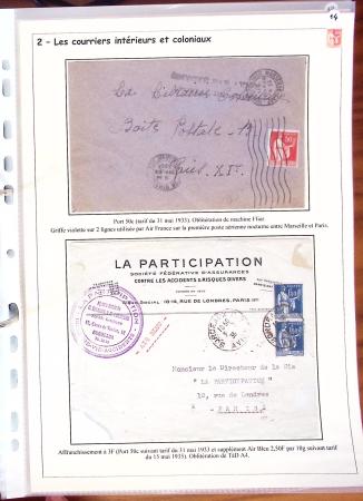 1932-1941, Superbe collection d'exposition sur les timbres