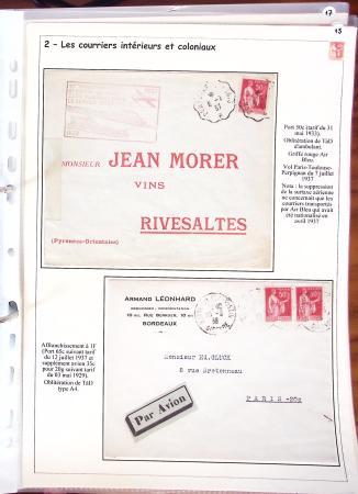 1932-1941, Superbe collection d'exposition sur les timbres