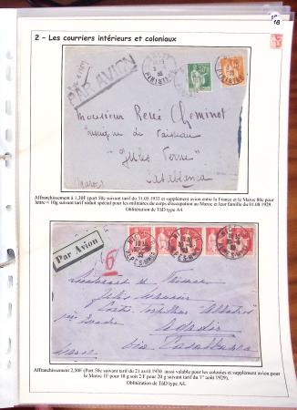 1932-1941, Superbe collection d'exposition sur les timbres