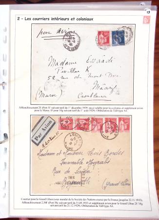 1932-1941, Superbe collection d'exposition sur les timbres