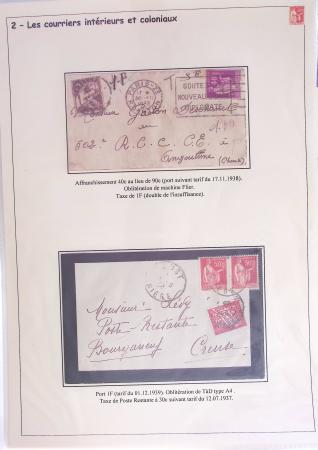 1932-1941, Superbe collection d'exposition sur les timbres