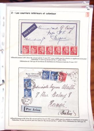 1932-1941, Superbe collection d'exposition sur les timbres