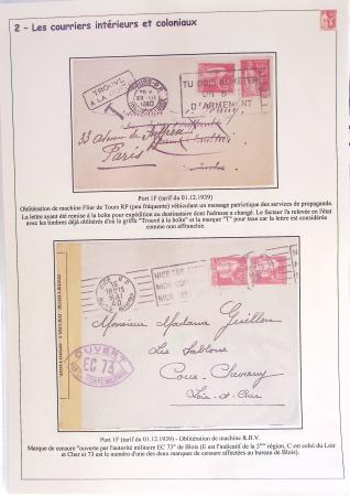 1932-1941, Superbe collection d'exposition sur les timbres
