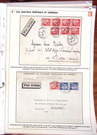 1932-1941, Superbe collection d'exposition sur les timbres