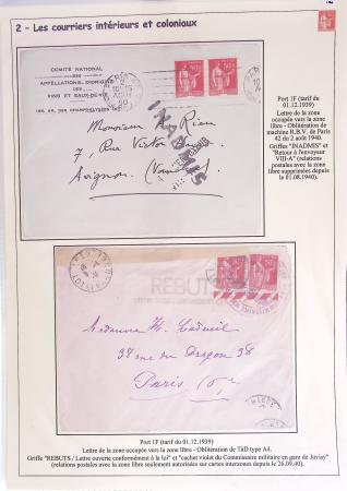 1932-1941, Superbe collection d'exposition sur les timbres