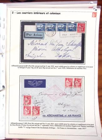 1932-1941, Superbe collection d'exposition sur les timbres