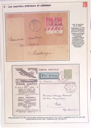 1932-1941, Superbe collection d'exposition sur les timbres