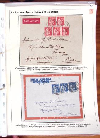 1932-1941, Superbe collection d'exposition sur les timbres