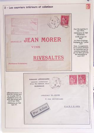 1932-1941, Superbe collection d'exposition sur les timbres