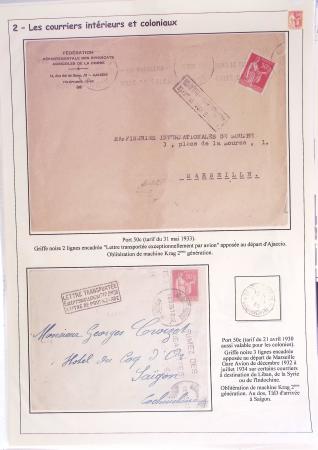 1932-1941, Superbe collection d'exposition sur les timbres