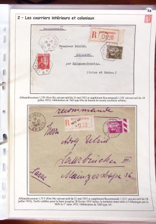 1932-1941, Superbe collection d'exposition sur les timbres