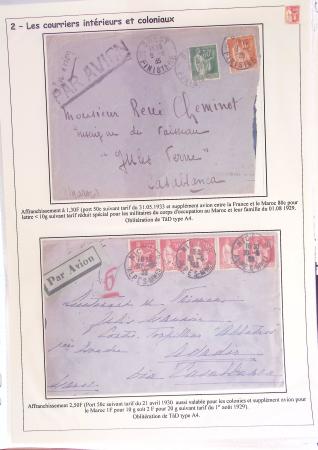 1932-1941, Superbe collection d'exposition sur les timbres