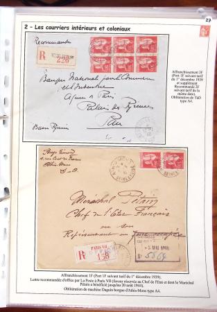 1932-1941, Superbe collection d'exposition sur les timbres
