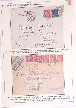 1932-1941, Superbe collection d'exposition sur les timbres