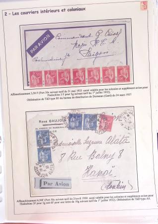 1932-1941, Superbe collection d'exposition sur les timbres