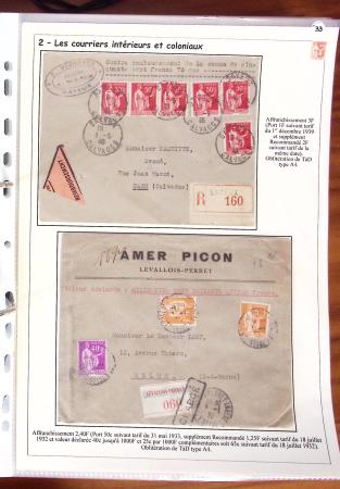 1932-1941, Superbe collection d'exposition sur les timbres
