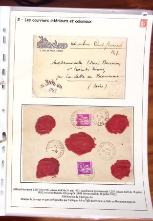 1932-1941, Superbe collection d'exposition sur les timbres