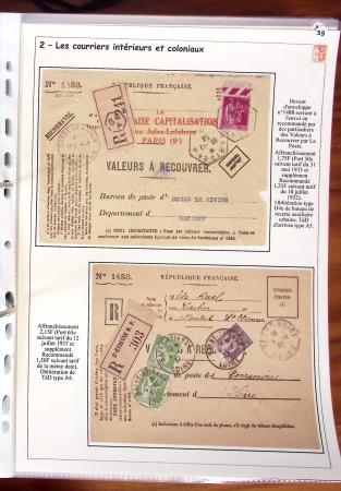 1932-1941, Superbe collection d'exposition sur les timbres