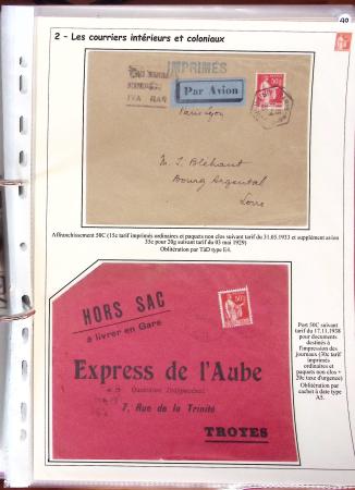 1932-1941, Superbe collection d'exposition sur les timbres