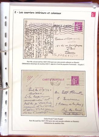 1932-1941, Superbe collection d'exposition sur les timbres