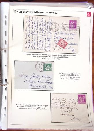 1932-1941, Superbe collection d'exposition sur les timbres
