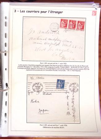 1932-1941, Superbe collection d'exposition sur les timbres