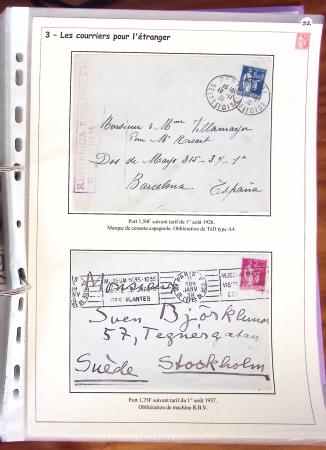 1932-1941, Superbe collection d'exposition sur les timbres