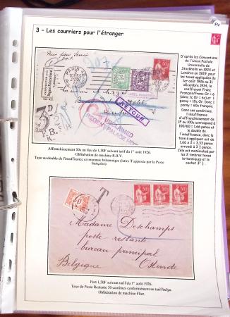 1932-1941, Superbe collection d'exposition sur les timbres