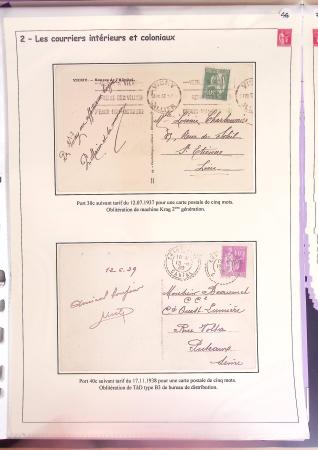 1932-1941, Superbe collection d'exposition sur les timbres