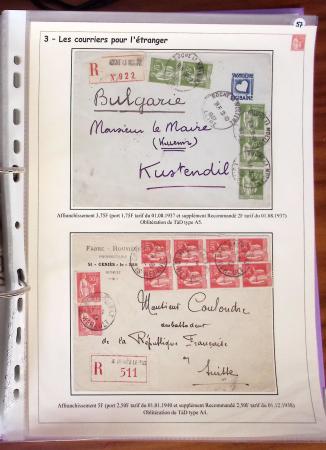 1932-1941, Superbe collection d'exposition sur les timbres