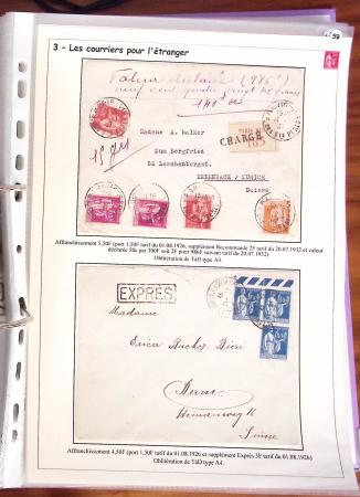 1932-1941, Superbe collection d'exposition sur les timbres