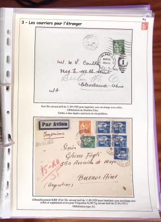 1932-1941, Superbe collection d'exposition sur les timbres