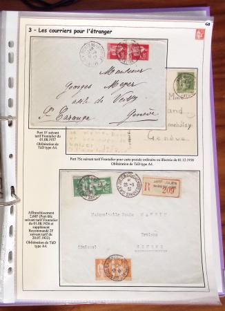 1932-1941, Superbe collection d'exposition sur les timbres
