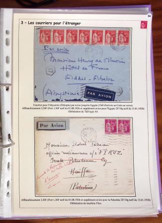 1932-1941, Superbe collection d'exposition sur les timbres