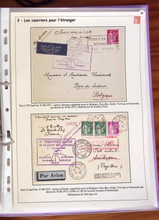 1932-1941, Superbe collection d'exposition sur les timbres