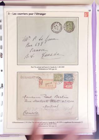 1932-1941, Superbe collection d'exposition sur les timbres