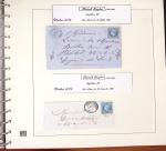 1849-1874, Deux albums présentant le timbre et la lettre