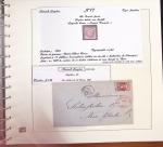 1849-1874, Deux albums présentant le timbre et la lettre