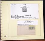 1849-1874, Deux albums présentant le timbre et la lettre