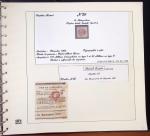 1849-1874, Deux albums présentant le timbre et la lettre