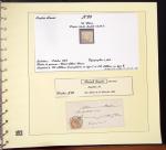 1849-1874, Deux albums présentant le timbre et la lettre