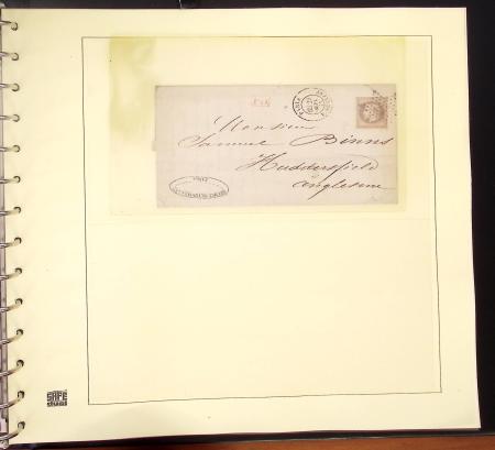 1849-1874, Deux albums présentant le timbre et la lettre